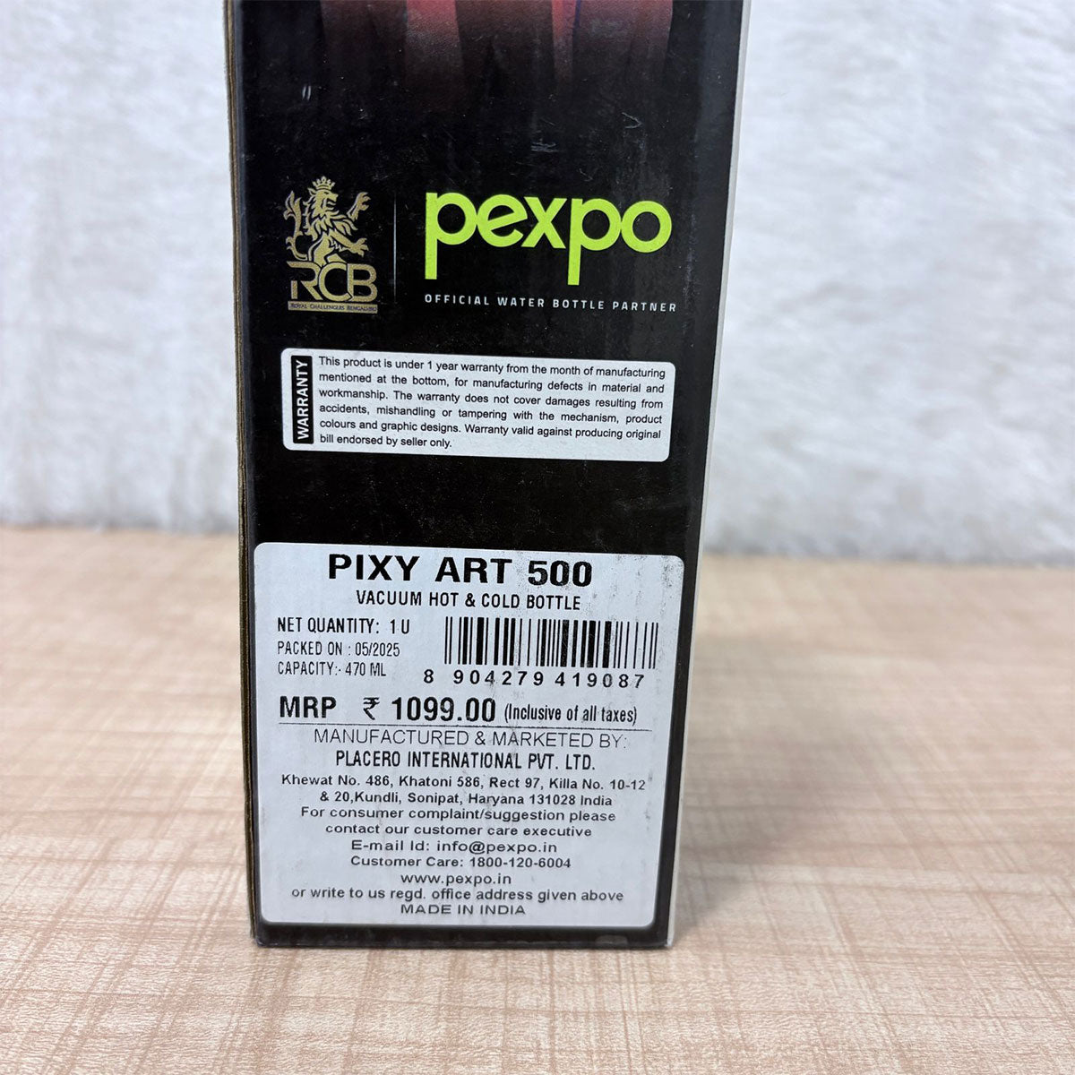 AM6484 Pexpo Pixy 500 Insulated Stainless Steel Water Bottle for Kids