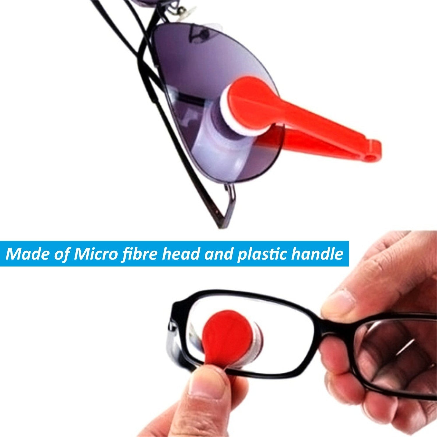 1353 Mini Sun glasses Eyeglass Microfiber Spectacles Cleaner (With Card) - DeoDap