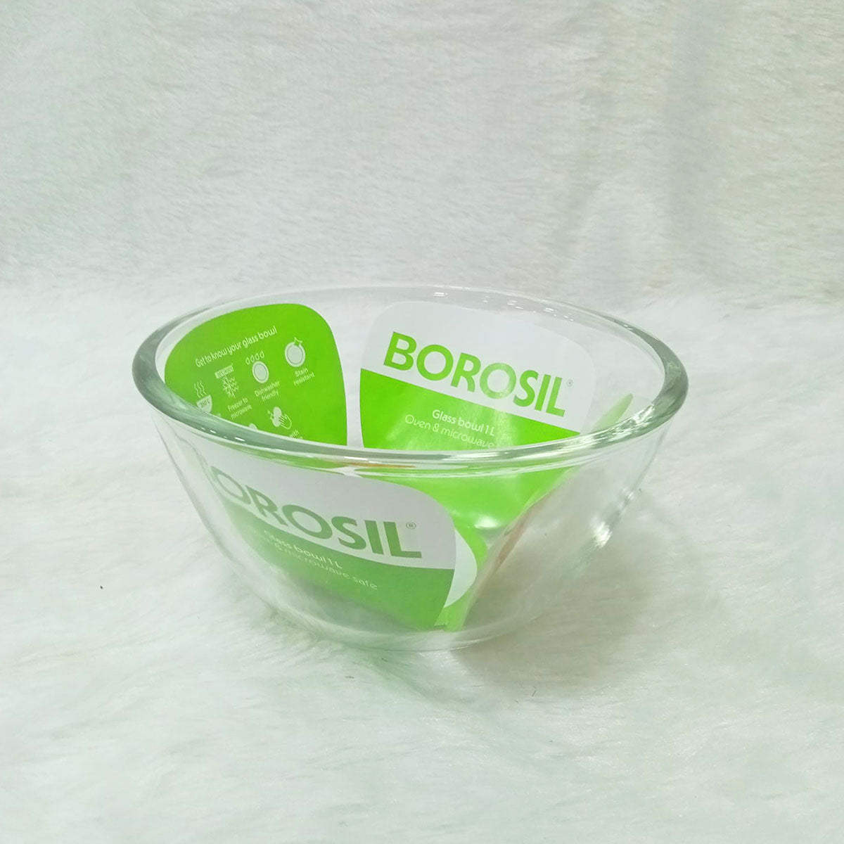 AM6206 Borosil Oven & Microwave Safe Glass Bowl - 1 Ltr