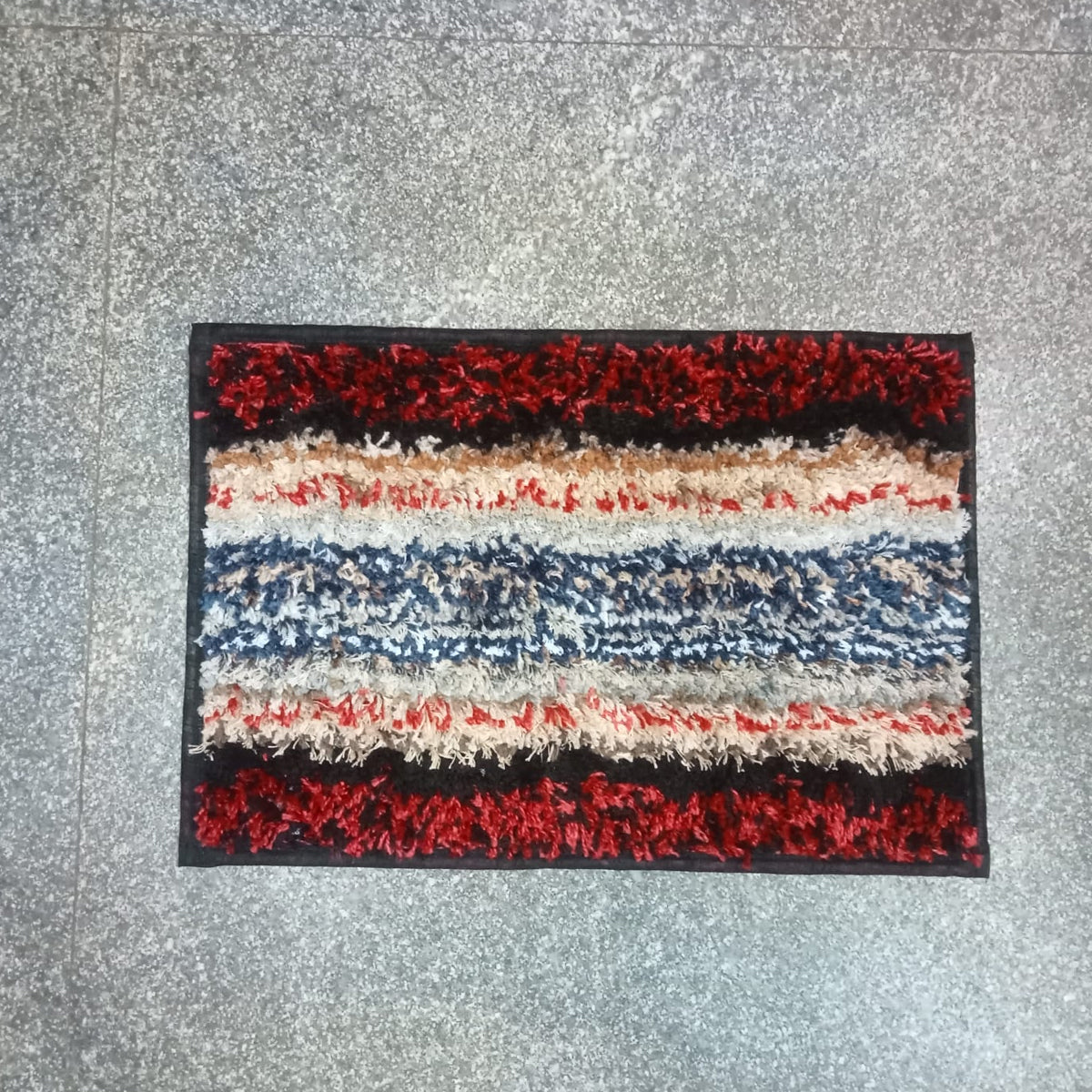 AM5845 Anti Slip Layer Doormats (A 13X19 Inch)- Multicolour for Home & Office