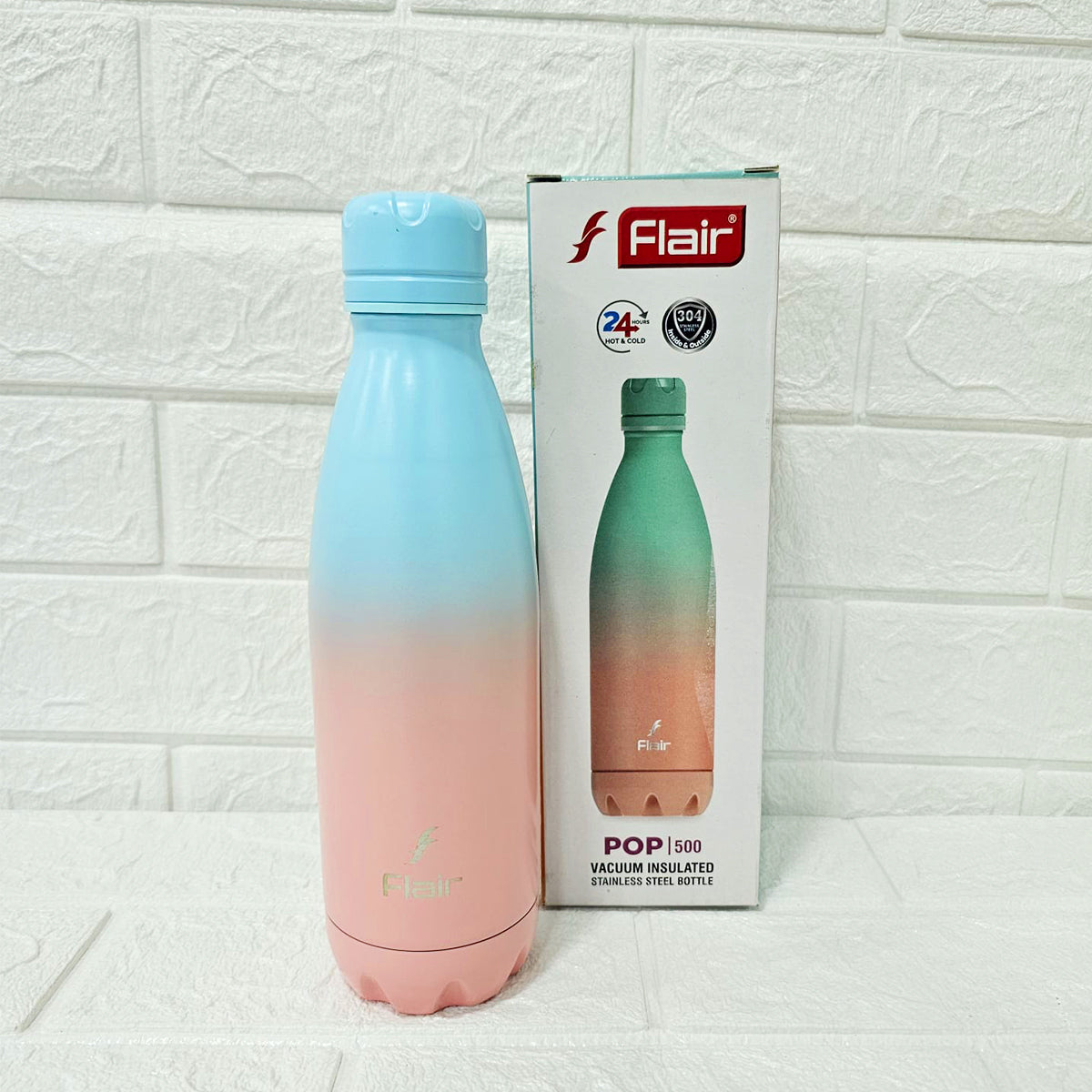 Di0025 Flair POP Vacuum Insulated Stainless Steel Bottle – 500ml