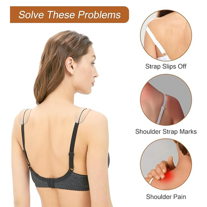 AM6864 Silicone Bra Strap Comfort Pads – 1 Pair Non-Slip Shoulder Cushions