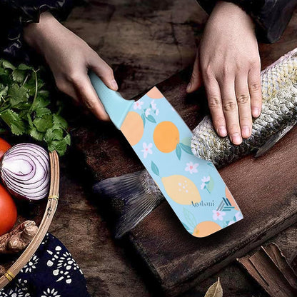 AM5667 Stainless Steel Large Knife Color Printed , Chef's & Cleaver Kitchen Knife