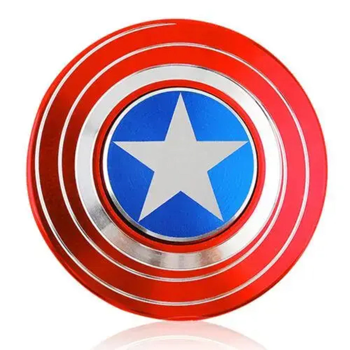 AM5866 Multi-design Marvel Shield Metal Spinner (Pack of 1)