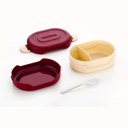 AM6663 Plastic Insulation 2 Compartment Leak Proof Lunch Box for Kids - 1pc