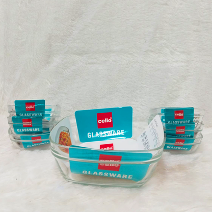 Di0369 Cello Glassware Nadir Pudding Set – 7 Pcs