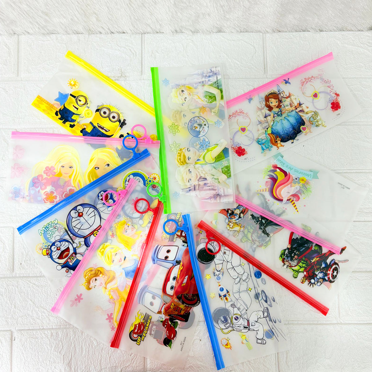 AM2165 Cartoon Stationery Zip Pouch for Pen Pencil