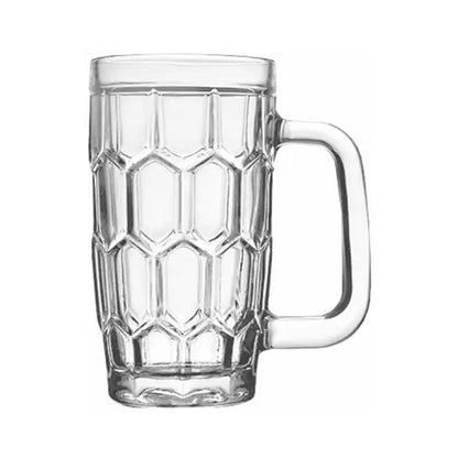3587 Yera Glass Juice Mug - Plain, Lightweight, 260 ml (Set of 6) (JM10A)