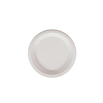 AM5733 Freshee Compostable Bagasse Round Plates (6inch, Pack of 10pc) Food Plate for Party, Wedding, Snack, Dinner