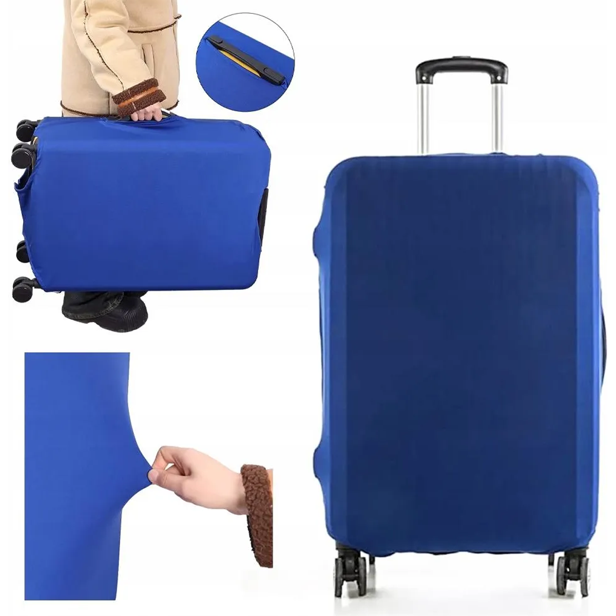 AM6336 Elastic Dustproof Luggage Cover for Travelling - L 26''-28''