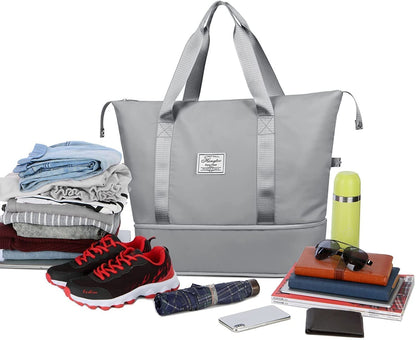 3792 Foldable Polyester Travel Duffel Bag