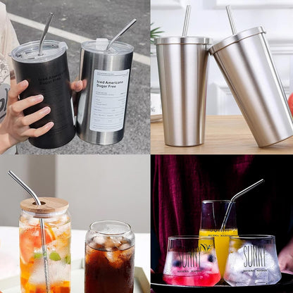 AM7492 Stainless Steel Straws & Brush