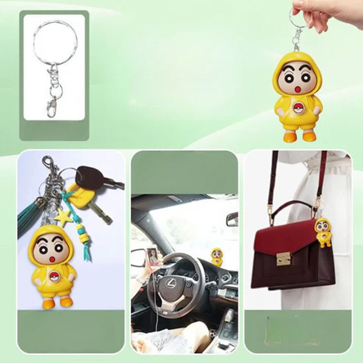AM5588 Face Changing Doll Toy with Keyring (1 Pc / Mix Color)