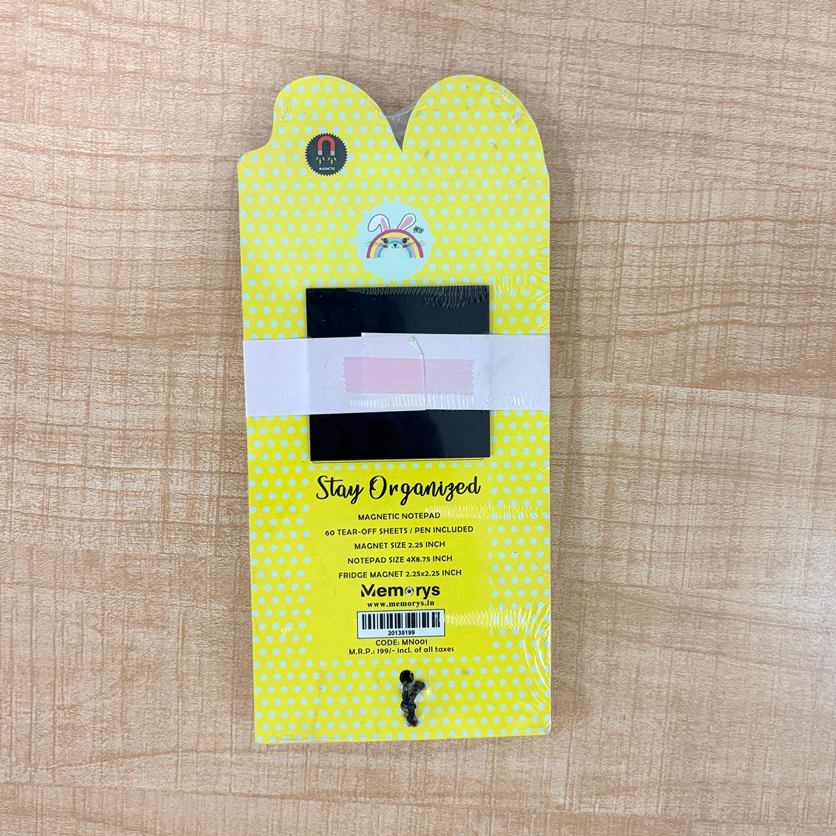 AM6641 Mix-Design Stay Organised Magnetic Notepad With Pen Set
