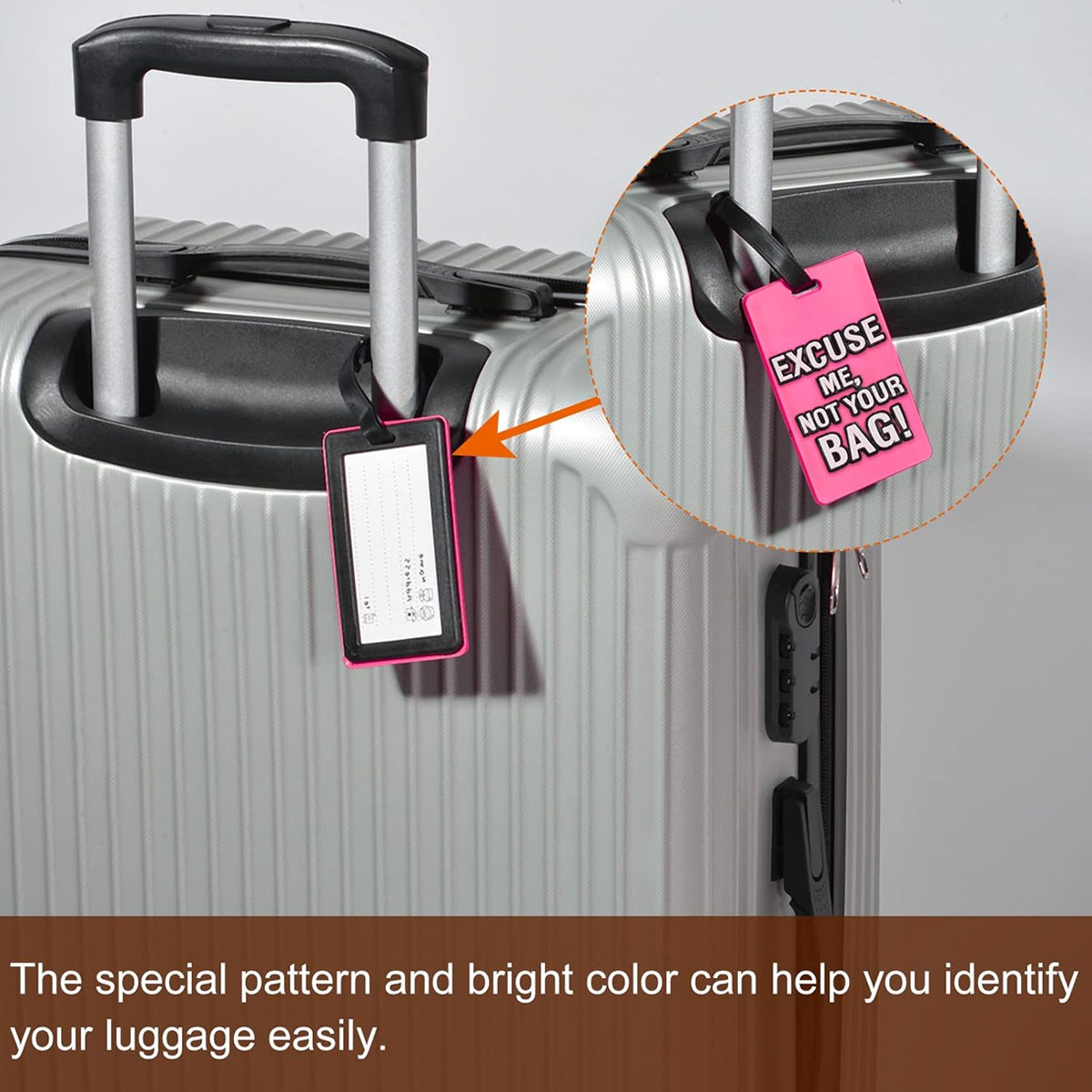 AM5900 Silicon Luggage Tag - Pack of 1