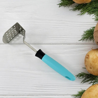 11707 Apex L-Handle Stainless Steel Potato Masher Ergonomic Grip (1 Pc)