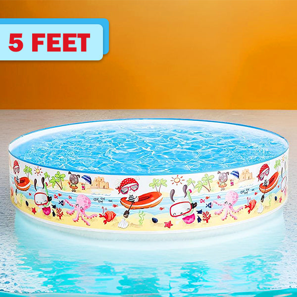 AM3973 Intex Wet Set Collection Snorkel Buddies Snapset Pool, Multi Color (1.52m x 25cm)