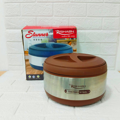 Di0265 Rishabh Stunner Insulated Hot Pot 4000 Steel Casserole