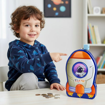 AM6305 METAL SPACE ROCKET MONEY BANK