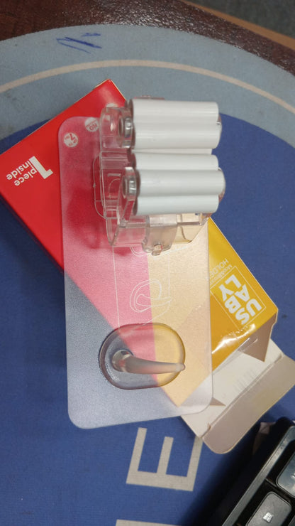 3050 Self Adhesive Plastic Sticker Mop and Broom Holder