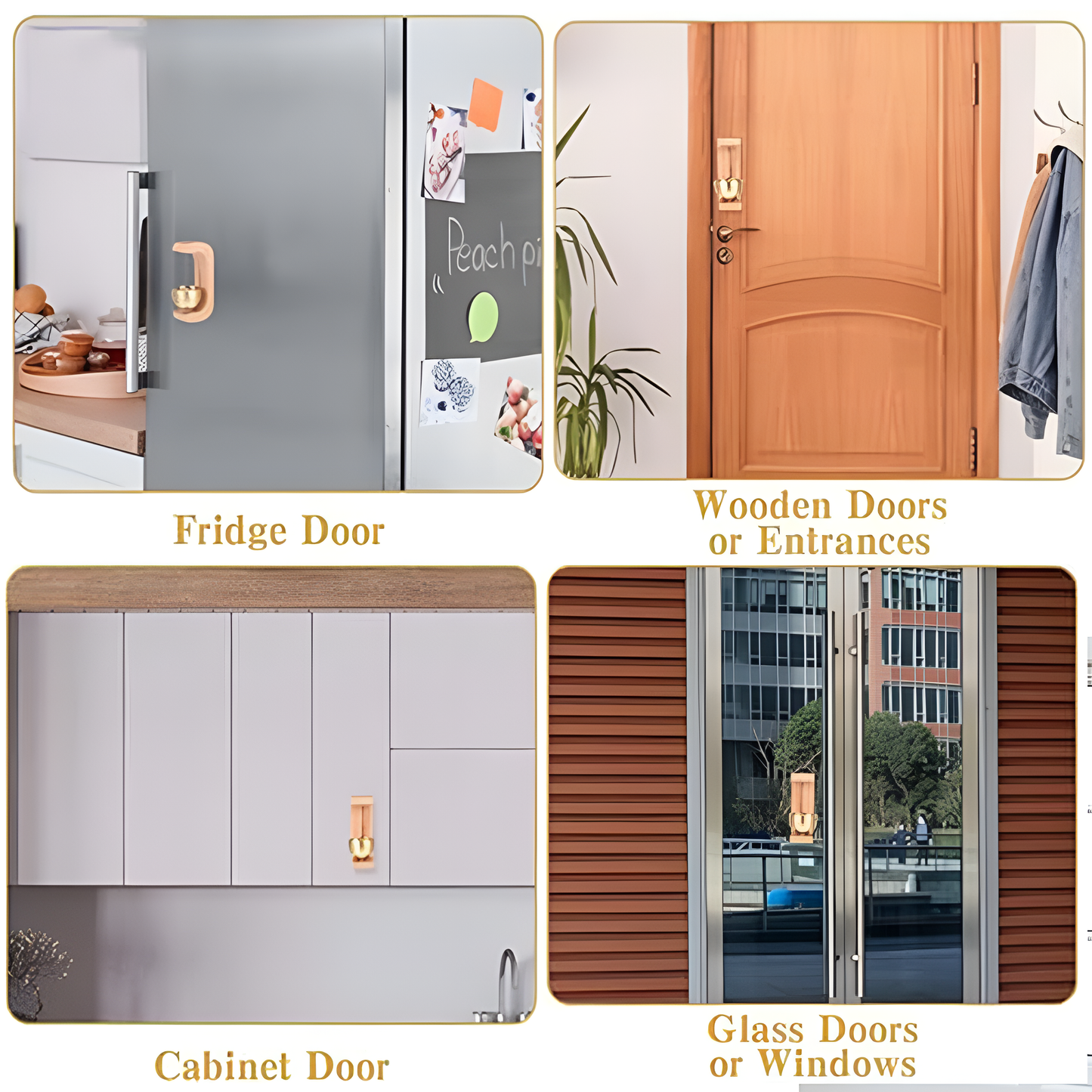 AM6985 Magnetic Wood Doorbell Chime