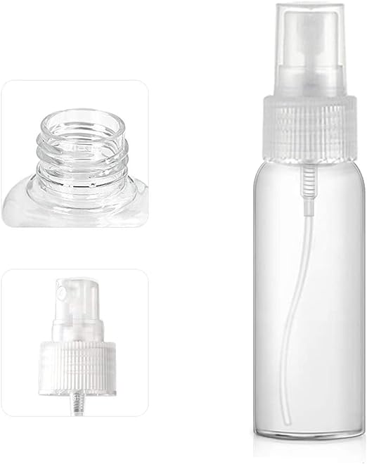 AM7657 Clear Empty Fine Mist Plastic Flip Cap Bottle Refillable