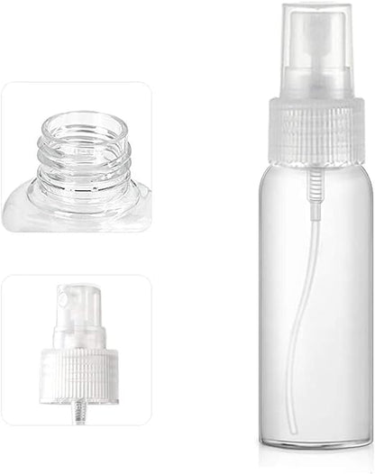 AM7657 Clear Empty Fine Mist Plastic Flip Cap Bottle Refillable