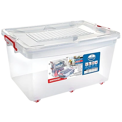 AM2860 JOYO 60L Plastic Storage Container (Moovers Box) With 6 Wheels