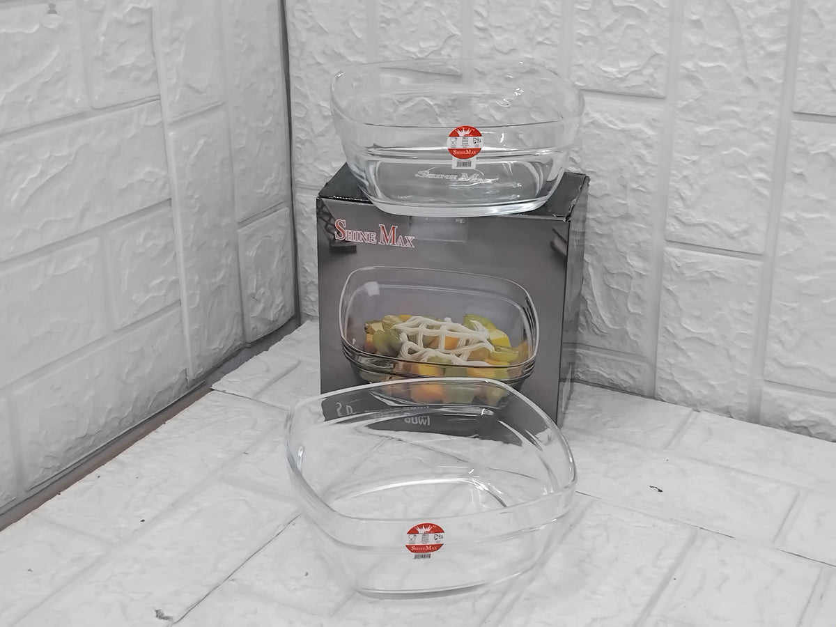 AM3737 Shine Max The Precious Series Square 1150ml Glass Bowl Set of 2 (SMB2015)-LXW132-4