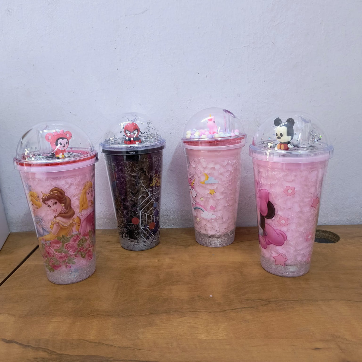 AM5349 3D Look Tumbler Cups with Lid and Light Multi-Color 1pc -22cm