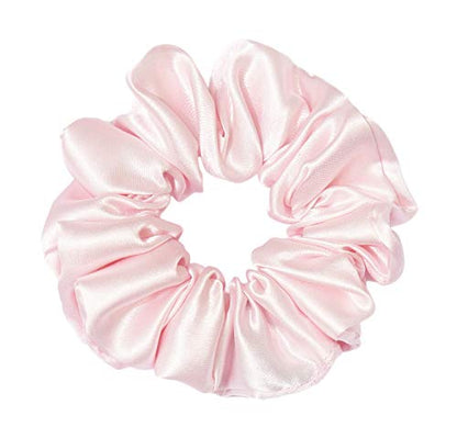 TM0060 Silk Scrunchies for Women (Baby Pink)