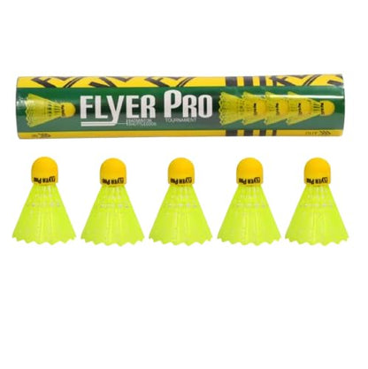 AM6851 Flyer Pro Neon Yellow Plastic Badminton Shuttlecock
