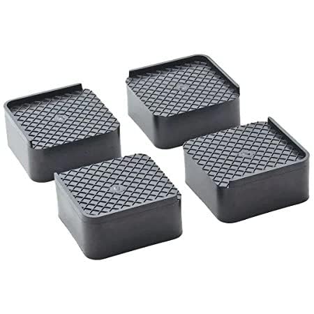 AM7269 Zamkar Heavy Duty Multi-Purpose Square Plastic Stands for Furniture & Appliances (Set of 4)