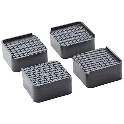 AM7269 Zamkar Heavy Duty Multi-Purpose Square Plastic Stands for Furniture & Appliances (Set of 4)