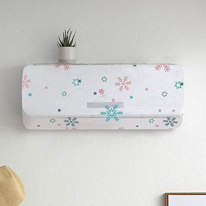 3712 Air Conditioner Cover for 1.5 & 2 Ton Split AC (Multi Color Design, 1 Pcs)