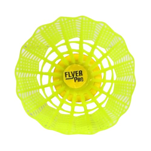 AM6851 Flyer Pro Neon Yellow Plastic Badminton Shuttlecock