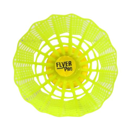 AM6851 Flyer Pro Neon Yellow Plastic Badminton Shuttlecock