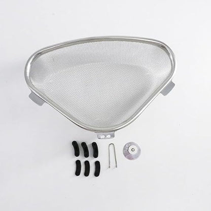 AM3409 SS Corner Sink Strainer Kitchen Triangle Waste Vegetable, Fruits