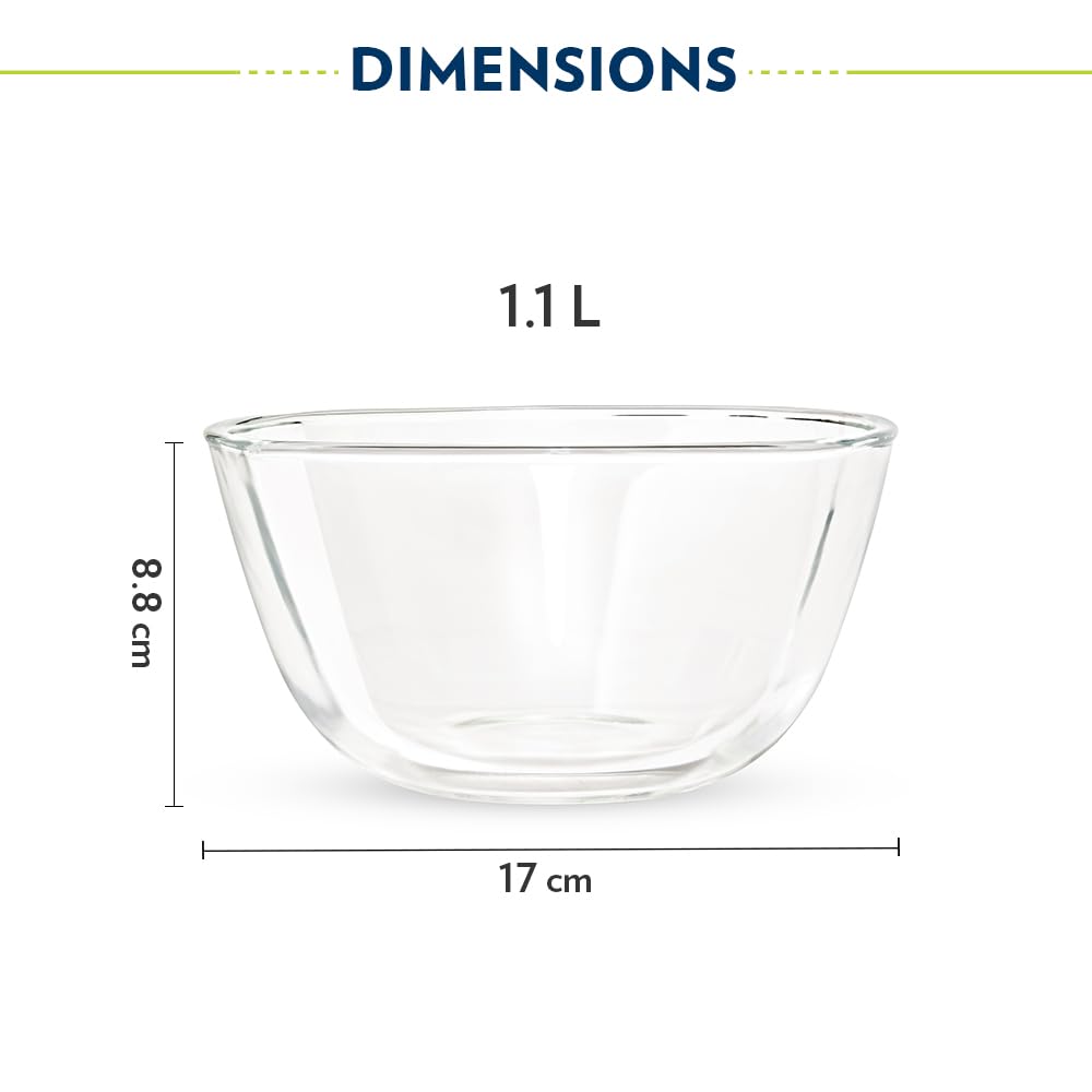 AM3689 Borosil 1.1L Serving & Mixing Square Bowl (BGFGBBWL0002)
