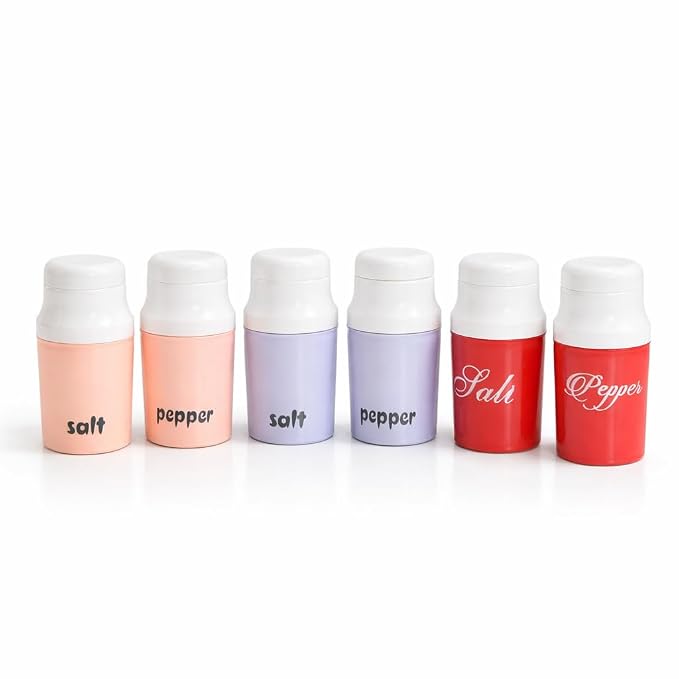 AM6891 Plastic Salt and Pepper Shakers Set Pack of 2