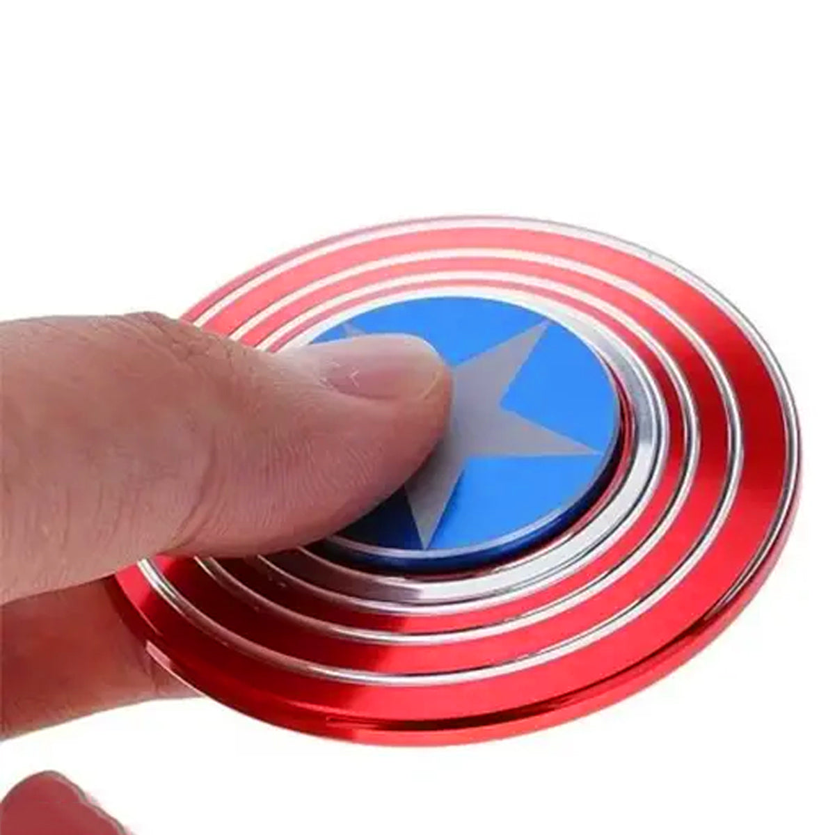 AM5866 Multi-design Marvel Shield Metal Spinner (Pack of 1)