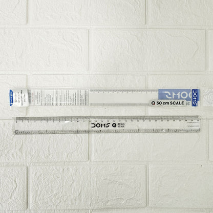 AM6072 Doms Q Series 30cm Transparent Scale