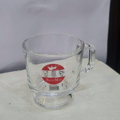 AM5379 Shine Max 6pc 80ml Coffee or Tea Cup Round Set Made of Glass