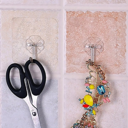 AM6702 Multipurpose Strong Small Stainless Steel Adhesive Wall Hooks 5pcs