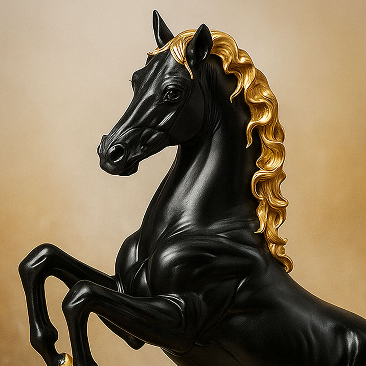 AM5934 Rearing Resin Horse Showpiece