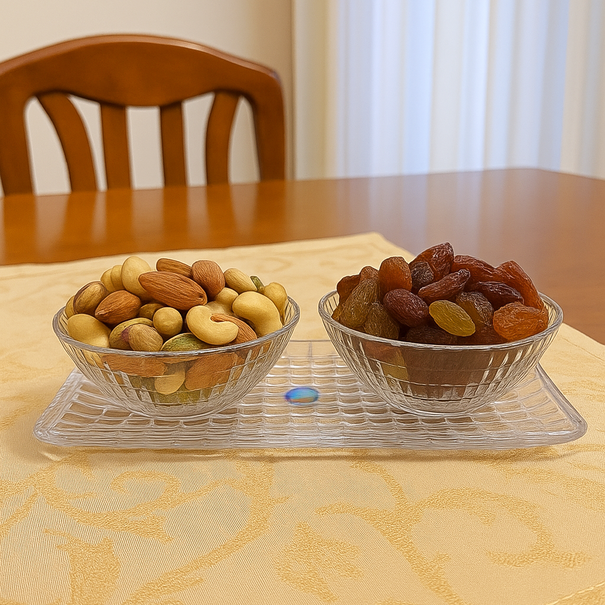 Di0056 Jaipet Clara Platter with Two Matching Bowls Set – Elegant Tray & Side Bowls