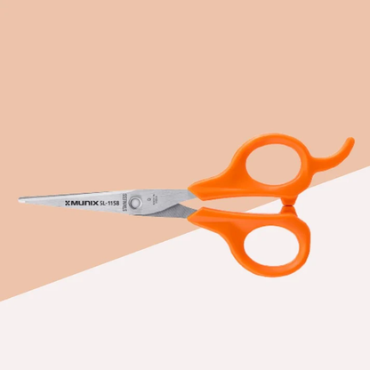 3914 Munix SL-1158 148 mm / 5.8" Stainless Steel Scissors | Pointed Tip with Shock Proof Body | Ergonomic & Soft Handles for Easy Handling