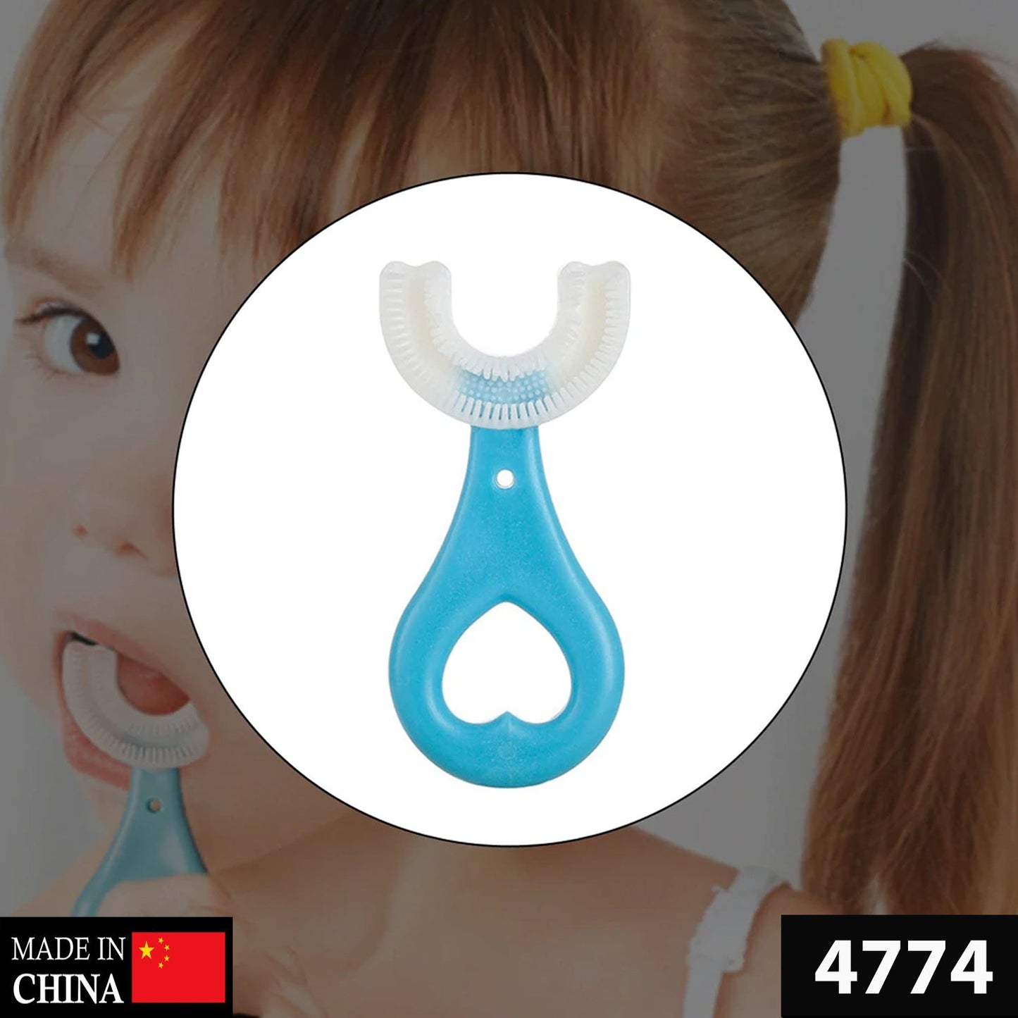 4774 Kids U S Tooth Brush used in all kinds of household bathroom places for washing teeth of kids, toddlers and children’s easily and comfortably.
