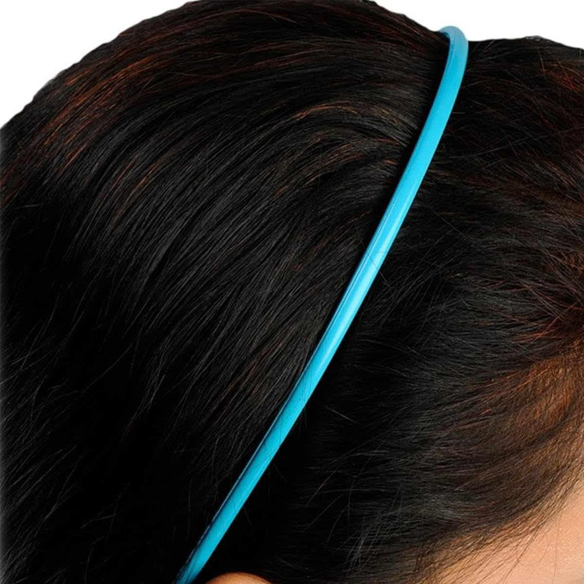 AM5632 Plain Plastic Hair Band - (Pack of 1 Pc, Multicolour)