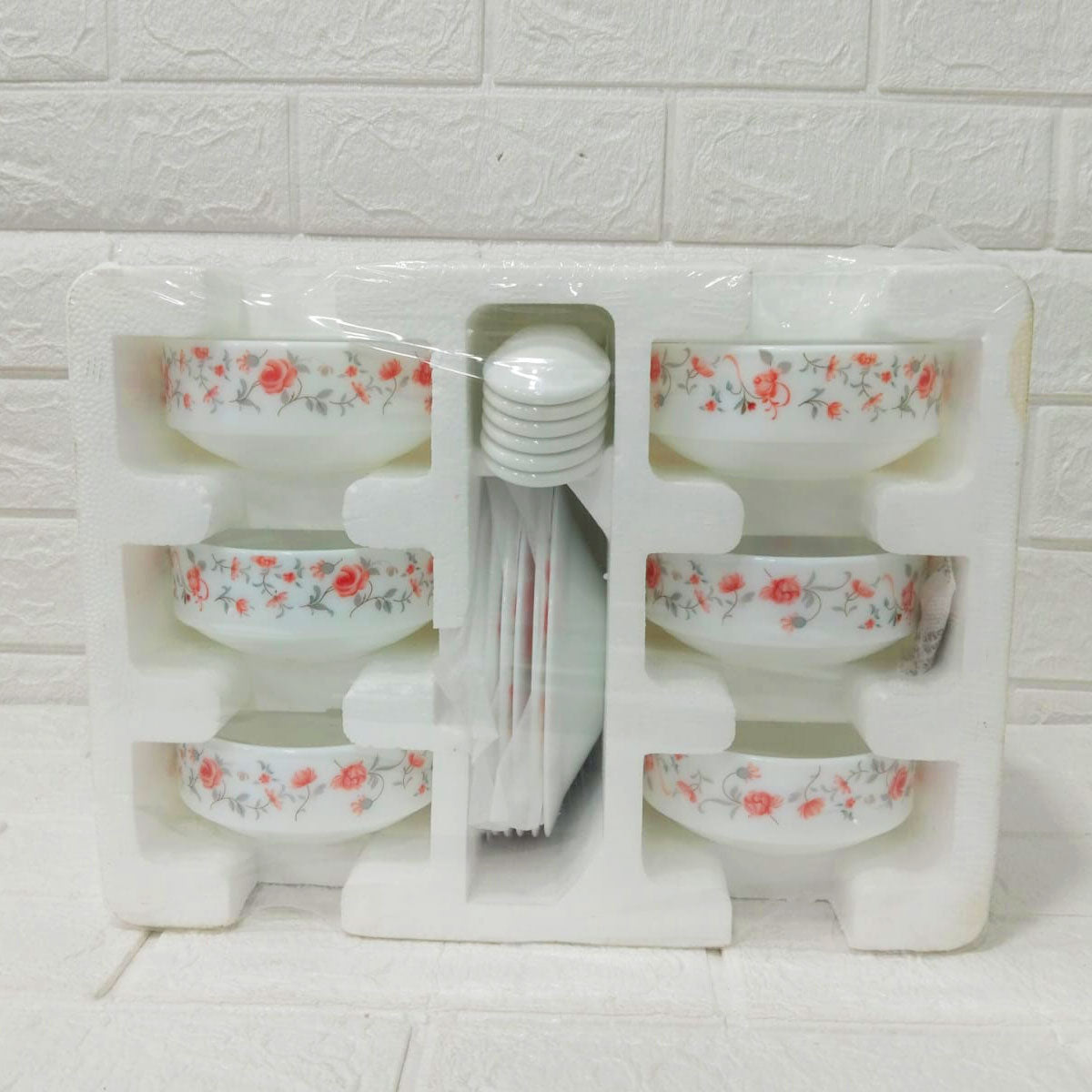 Di0228 Cello Soup Set 18-Piece Designer Crockery - Soup Bowls, Spoons & Plates